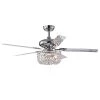 Silver 49.2 in. 3-Light Indoor Chrome Remote Controlled Ceiling Fan with Light Kit by Warehouse of Tiffany -Warehouse of Tiffany Shop chrome warehouse of tiffany ceiling fans with lights cfl 8110remocha 64 1000