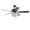 Taliko 52 in. Chrome Indoor Remote Controlled Ceiling Fan with Light Kit by Warehouse of Tiffany -Warehouse of Tiffany Shop chrome warehouse of tiffany ceiling fans with lights cfl 8176remo ch 64 1000
