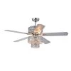 Empire Trois 52 in. Indoor Chrome Remote Controlled Ceiling Fan with Light Kit by Warehouse of Tiffany -Warehouse of Tiffany Shop chrome warehouse of tiffany ceiling fans with lights cfl 8354remo ch 64 1000