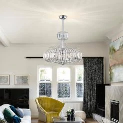 Bellamy 28.07 in. Chrome Indoor Remote Controlled Fandelier with Light Kit by Warehouse of Tiffany -Warehouse of Tiffany Shop chrome warehouse of tiffany ceiling fans with lights cfl 8392ch 31 1000