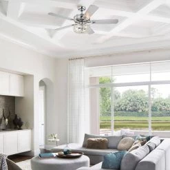 Kishel 52 in. Chrome Indoor Remote Controlled Ceiling Fan with Light Kit by Warehouse of Tiffany 16 Kishel 52 in. Chrome Indoor Remote Controlled Ceiling Fan with Light Kit by Warehouse of Tiffany -Warehouse of Tiffany Shop chrome warehouse of tiffany ceiling fans with lights cfl 8408remocch 31 1000