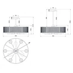 Shilroe 32 in. Chrome Indoor Remote Controlled Fandelier with Light Kit by Warehouse of Tiffany -Warehouse of Tiffany Shop chrome warehouse of tiffany ceiling fans with lights cfl 8422b ch fa 1000