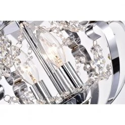 Dazy 48 in. 3-Light Indoor Chrome Finish Ceiling Fan with Light Kit by Warehouse of Tiffany -Warehouse of Tiffany Shop chrome warehouse of tiffany ceiling fans with lights cfl 8497remo ch 76 1000