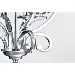 Kayla 52 in. 4-Light Indoor Chrome Finish Ceiling Fan with Light Kit by Warehouse of Tiffany -Warehouse of Tiffany Shop chrome warehouse of tiffany ceiling fans with lights cfl 8500remo ch 1d 1000