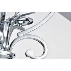 Kayla 52 in. 4-Light Indoor Chrome Finish Ceiling Fan with Light Kit by Warehouse of Tiffany -Warehouse of Tiffany Shop chrome warehouse of tiffany ceiling fans with lights cfl 8500remo ch 76 1000