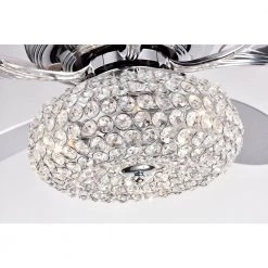 Shelby 52 in. 3-Light Indoor Chrome Finish Ceiling Fan with Light Kit by Warehouse of Tiffany 14 Shelby 52 in. 3-Light Indoor Chrome Finish Ceiling Fan with Light Kit by Warehouse of Tiffany -Warehouse of Tiffany Shop chrome warehouse of tiffany ceiling fans with lights cfl 8502remo ch 1d 1000