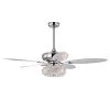 Shelby 52 in. 3-Light Indoor Chrome Finish Ceiling Fan with Light Kit by Warehouse of Tiffany -Warehouse of Tiffany Shop chrome warehouse of tiffany ceiling fans with lights cfl 8502remo ch 64 1000