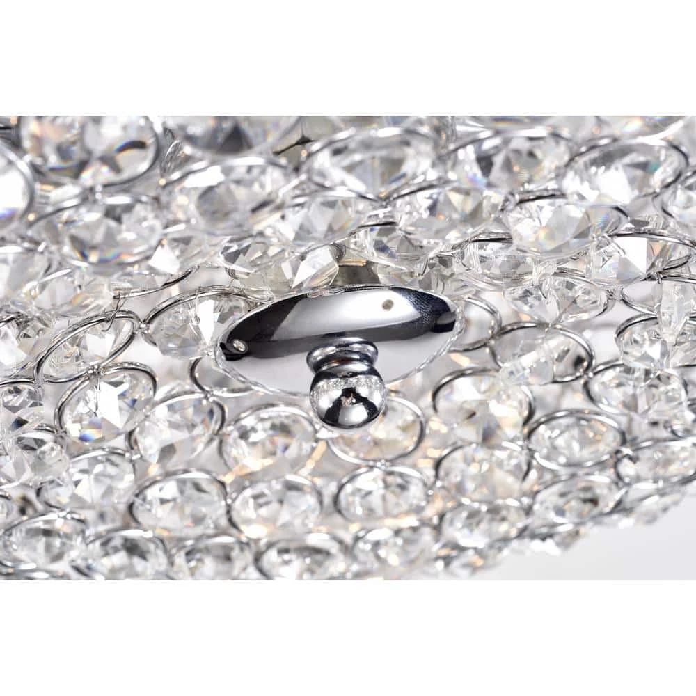 Shelby 52 in. 3-Light Indoor Chrome Finish Ceiling Fan with Light Kit by Warehouse of Tiffany 11 Shelby 52 in. 3-Light Indoor Chrome Finish Ceiling Fan with Light Kit by Warehouse of Tiffany - Image 9