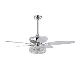 Shelby 52 in. 3-Light Indoor Chrome Finish Ceiling Fan with Light Kit by Warehouse of Tiffany 15 Shelby 52 in. 3-Light Indoor Chrome Finish Ceiling Fan with Light Kit by Warehouse of Tiffany -Warehouse of Tiffany Shop chrome warehouse of tiffany ceiling fans with lights cfl 8502remo ch c3 1000