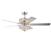 Catalina 52 in. Chrome Remote Controlled Ceiling Fan with Light Kit by Warehouse of Tiffany -Warehouse of Tiffany Shop chrome warehouse of tiffany ceiling fans with lights cfl8370remoch 64 1000
