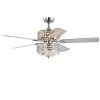 Germane 52 in. Indoor Chrome Remote Controlled Ceiling Fan with Light Kit by Warehouse of Tiffany -Warehouse of Tiffany Shop chrome warehouse of tiffany ceiling fans with lights cfl8371remochd 64 1000