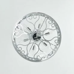 Zuzen 23 in. 6-Light Indoor Chrome Ceiling Fan with Light Kit by Warehouse of Tiffany -Warehouse of Tiffany Shop chrome warehouse of tiffany ceiling fans with lights dl01p01cr 1f 1000