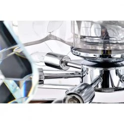 Dalya 24.8 in. 6-Light Indoor Chrome Finish Ceiling Fan with Light Kit and Remote by Warehouse of Tiffany -Warehouse of Tiffany Shop chrome warehouse of tiffany ceiling fans with lights dl01p04ch fa 1000