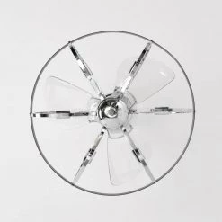 Davina 24.2 in. 6-Light Indoor Chrome Ceiling Fan with Light Kit and Remote by Warehouse of Tiffany -Warehouse of Tiffany Shop chrome warehouse of tiffany ceiling fans with lights dl03p38ic 1d 1000