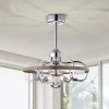 Davina 24.2 in. 6-Light Indoor Chrome Ceiling Fan with Light Kit and Remote by Warehouse of Tiffany