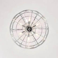 Luna 25 in. 6-Light Indoor Chrome Finish Ceiling Fan with Light Kit by Warehouse of Tiffany -Warehouse of Tiffany Shop chrome warehouse of tiffany ceiling fans with lights dw01w49cr 1d 1000