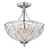 Raven 13 in. 3-Light Indoor Chrome Pendant Lamp with Light Kit by Warehouse of Tiffany -Warehouse of Tiffany Shop chrome warehouse of tiffany chandeliers cm8370ch 3s 64 1000
