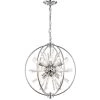 Dyords 55.5 in. 8-Light Chrome Indoor Chandelier with Light Kit by Warehouse of Tiffany