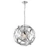 Luna 19 in. 1-Light Indoor Chrome Chandelier with Light Kit by Warehouse of Tiffany -Warehouse of Tiffany Shop chrome warehouse of tiffany chandeliers hm234 1ch 64 1000