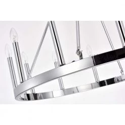 Bill 39.4 in. 12-Light Indoor Chrome Chandelier with Light Kit by Warehouse of Tiffany -Warehouse of Tiffany Shop chrome warehouse of tiffany chandeliers md61 12ch 1f 1000