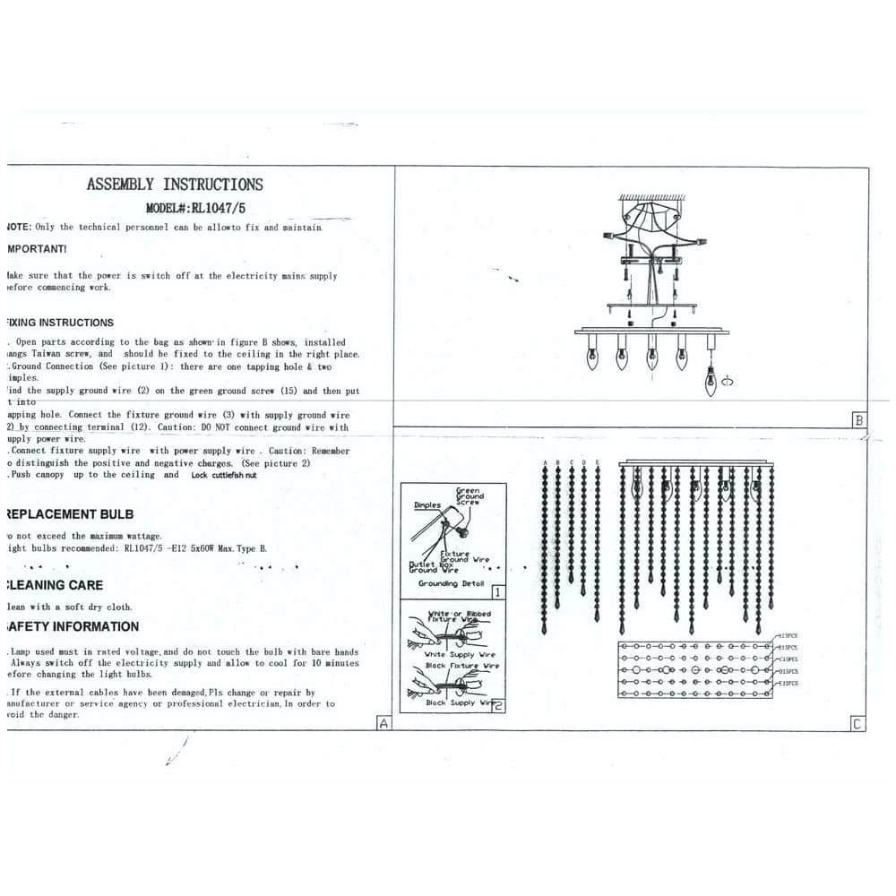 Cleave Crystal 5-Light Chrome Chandelier with Shade by Warehouse of Tiffany 4 Cleave Crystal 5-Light Chrome Chandelier with Shade by Warehouse of Tiffany - Image 2