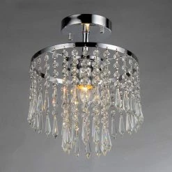 Seek 11 in. 1-Light Indoor Chrome Chandelier with Light Kit by Warehouse of Tiffany