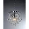 Candace 4-Light Crystal Chrome Chandelier by Warehouse of Tiffany
