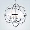 Qadira 19 in. 4-Light Indoor Chrome Finish Chandelier with Light Kit by Warehouse of Tiffany