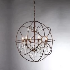 Edwards 26 in. 6-Light Indoor Chrome Chandelier with Light Kit by Warehouse of Tiffany