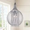 Ryelba 17 in. 3-Light Indoor Chrome Pendant Lamp with Light Kit by Warehouse of Tiffany