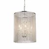 Rosalias Modern Cage 6-Light Chrome Chandelier with Shade by Warehouse of Tiffany 1 Rosalias Modern Cage 6-Light Chrome Chandelier with Shade by Warehouse of Tiffany -Warehouse of Tiffany Shop chrome warehouse of tiffany chandeliers rl8059a 64 1000