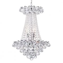 Avril 16 in. 6-Light Indoor Chrome Chandelier with Light Kit by Warehouse of Tiffany