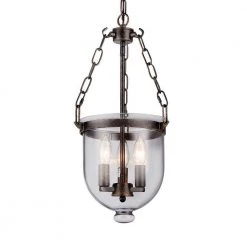 Hontiveria 12 in. 3-Light Indoor Chrome Chandelier with Light Kit by Warehouse of Tiffany