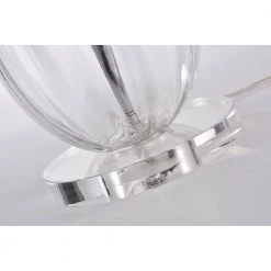 Keagan 26 in. 1-Light Indoor Chrome Table Lamp with Light Kit by Warehouse of Tiffany -Warehouse of Tiffany Shop chrome warehouse of tiffany desk lamps imt565a 1 4f 1000