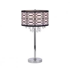 Farrah 19.69 in. 3-Light Indoor Chrome Chandelier with Light Kit by Warehouse of Tiffany