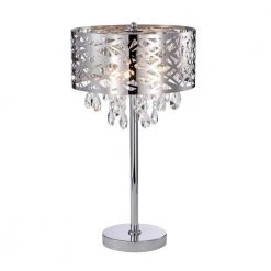 Malati 20.08 in. 3-Light Indoor Chrome Chandelier with Light Kit by Warehouse of Tiffany