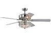 Gremane 52 in. Indoor Chrome Finsh Remote Controlled Ceiling Fan with Light Kit by Warehouse of Tiffany -Warehouse of Tiffany Shop chrome warehouse of tiffany flush mount lights cfl 8371remo ch 64 1000