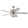 Hegasal 52 in. Indoor Chrome Finsh Remote Controlled Ceiling Fan with Light Kit by Warehouse of Tiffany -Warehouse of Tiffany Shop chrome warehouse of tiffany flush mount lights cfl 8423remo ch 64 1000