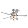 Moira 52 in. Indoor Chrome Finsh Remote Controlled Ceiling Fan with Light Kit by Warehouse of Tiffany -Warehouse of Tiffany Shop chrome warehouse of tiffany flush mount lights cfl 8432remo ch 64 1000