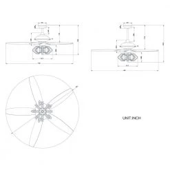 Magee 52 in. Indoor Chrome Finsh Remote Controlled Ceiling Fan with Light Kit by Warehouse of Tiffany -Warehouse of Tiffany Shop chrome warehouse of tiffany flush mount lights cfl 8453remo ch 4f 1000