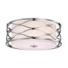 Awont 3-Light Chrome Wave Flush Mount Light by Warehouse of Tiffany -Warehouse of Tiffany Shop chrome warehouse of tiffany flush mount lights cm0133 64 1000