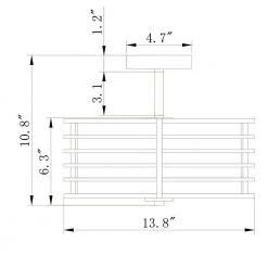 Edwin 14 in. 3-Light Indoor Chrome Chandelier with Light Kit by Warehouse of Tiffany -Warehouse of Tiffany Shop chrome warehouse of tiffany flush mount lights cm206 3ch 4f 1000