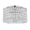Darcie 7.3 in. 3-Light Chrome Indoor Flush Mount Light with Light Kit by Warehouse of Tiffany -Warehouse of Tiffany Shop chrome warehouse of tiffany flush mount lights cm235 3ch 64 1000