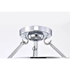 Latona 15 in. 3-Light Indoor Polished Chrome Semi-Flush Mount Ceiling Light with Light Kit and Remote by Warehouse of Tiffany -Warehouse of Tiffany Shop chrome warehouse of tiffany flush mount lights fc10004 3ch 1f 1000