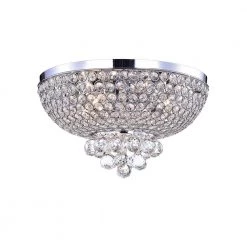 Jassko 9 in. 4-Light Indoor Chrome Finish Chandelier with Light Kit by Warehouse of Tiffany