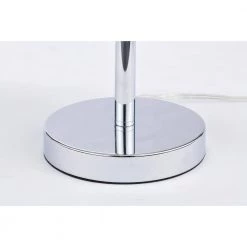 Julianna 12 in. 2-Light Indoor Chrome Finish Table Lamp with Light Kit by Warehouse of Tiffany -Warehouse of Tiffany Shop chrome warehouse of tiffany table lamps 6002 2tl 1d 1000