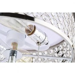 Julianna 12 in. 2-Light Indoor Chrome Finish Table Lamp with Light Kit by Warehouse of Tiffany -Warehouse of Tiffany Shop chrome warehouse of tiffany table lamps 6002 2tl fa 1000