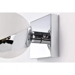 Sani 5 in. 1-Light Indoor Chrome Wall Sconce with Light Kit by Warehouse of Tiffany -Warehouse of Tiffany Shop chrome warehouse of tiffany wall sconces 3008 1wb 1d 1000