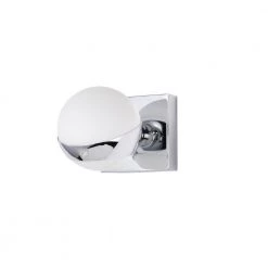 Sani 5 in. 1-Light Indoor Chrome Wall Sconce with Light Kit by Warehouse of Tiffany -Warehouse of Tiffany Shop chrome warehouse of tiffany wall sconces 3008 1wb 4f 1000