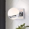 Sani 5 in. 1-Light Indoor Chrome Wall Sconce with Light Kit by Warehouse of Tiffany -Warehouse of Tiffany Shop chrome warehouse of tiffany wall sconces 3008 1wb 64 1000